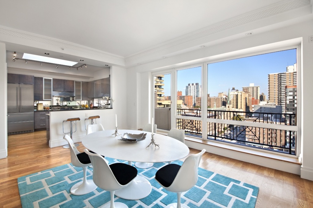 Lots of sky in this staged penthouse on NYC's upper west side